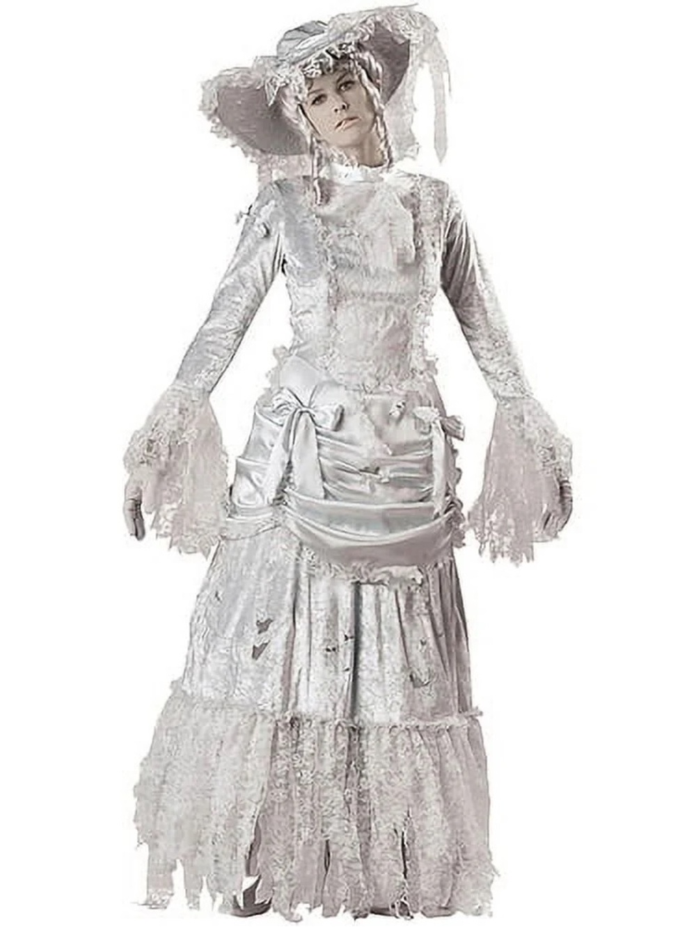 Ghostly Victorian Lady Corpse Countess Costume Halloween